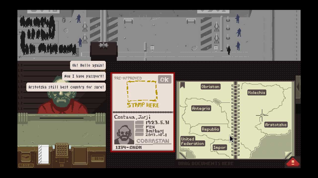 Карта papers please для маппинга