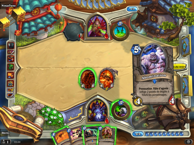 Hearthstone : Card advantage, Board advantage, Tempo et Agression