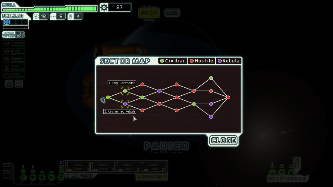 Capture d'écran de Faster Than Light : Advanced Edition