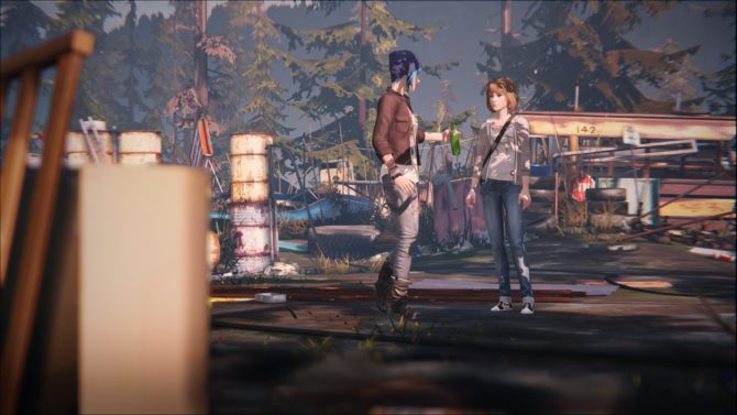 Life is Strange : Max et Chloe dans la décharge