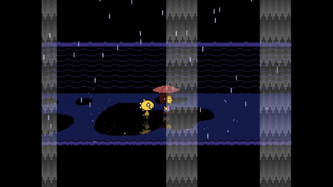 Undertale : sous la pluie